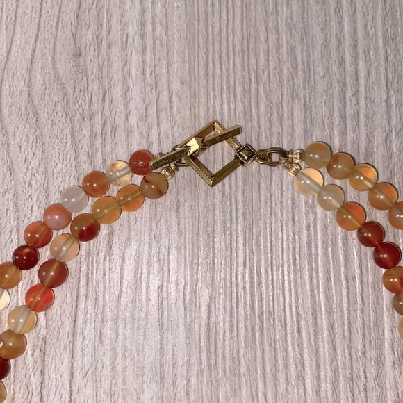 🤎NEW🧡 Hand Made Custom Designed Beaded Necklace - Picture 2 of 3